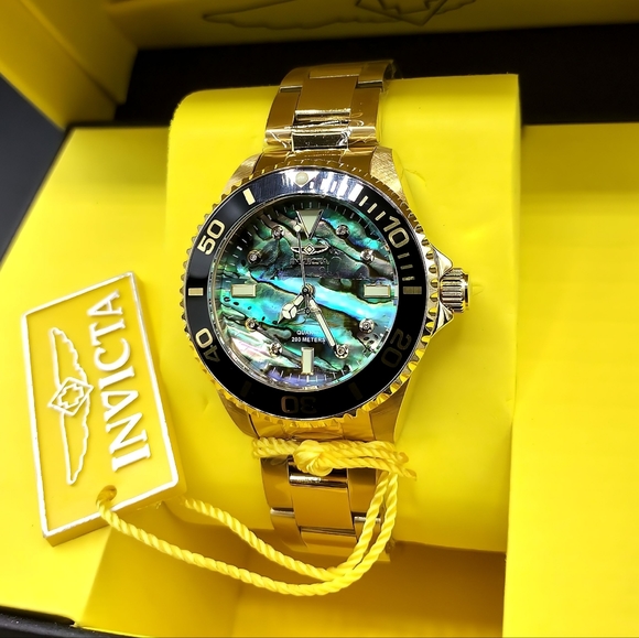 FIRM PRICE-NWOT Invicta Carat Diamond w/Abalone Dial Women's Watch(WATCH ONLY) - Picture 4 of 16